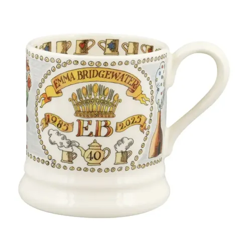 Emma Bridgewater 40 Years Commemorative Hlaf Pint Mug