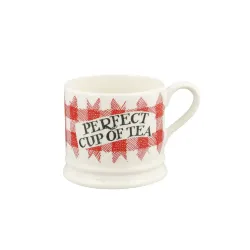 Emma Bridgewater Perfect Cup fo Tea Red Gingham Small Mug