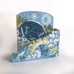 Badger Amongst the Brambles Concertina Greetings Card