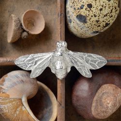 Glover and Smith Pewter Bee Brooch