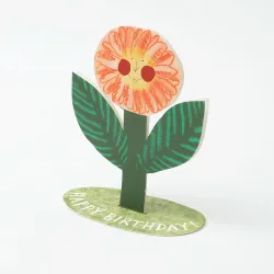 Hadley Happy Birthday Flower Stand Up Greetings Card