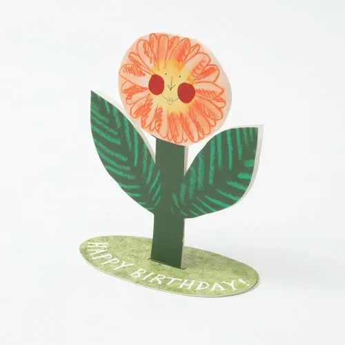 Hadley Happy Birthday Flower Stand Up Greetings Card