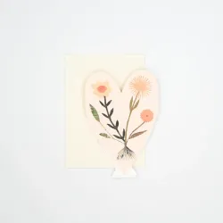 Hadley Heart With Flowers Concertina Greeting Card
