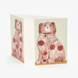 Hadley Mantel Dogs Greetings Card