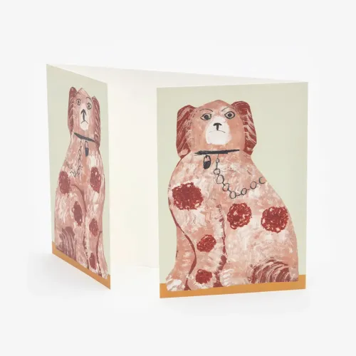 Hadley Mantel Dogs Greetings Card