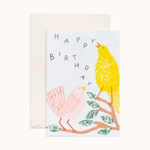 Hadley Birthday Birds Greetings Card