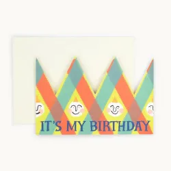 Hadley It's My Birthday Party Hat Greetings Card