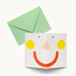 Hadley Smiley Face Greetings Card