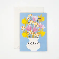 Hadley Spring Flowers Greetings Card