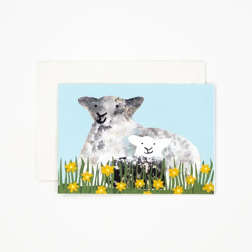 Hadley Spring Lambs Greetings Card