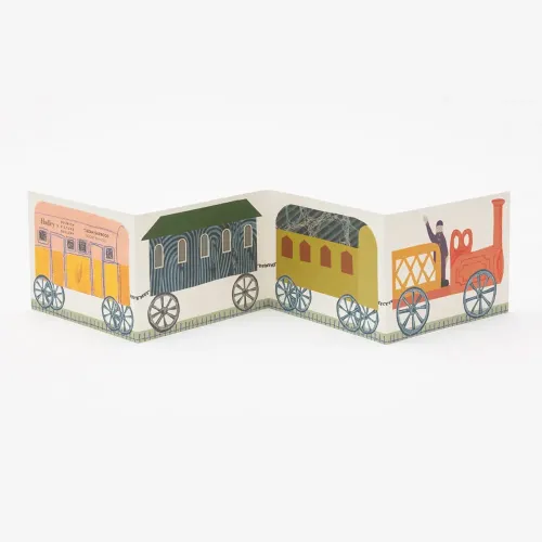 Hadley Tirzah's Train Fold Out Greetings Card