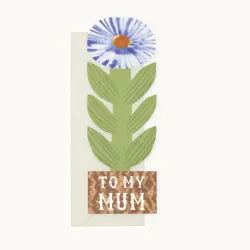Hadley To My Mum Smudgy Flower Greetings Card