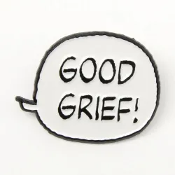 Peanuts Good Grief Speech Bubble Pin Badge