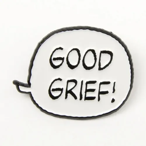 Peanuts Good Grief Speech Bubble Pin Badge