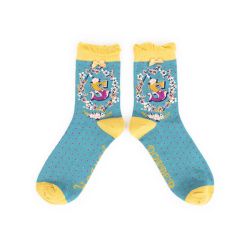 Powder Design A to Z Socks Letter S