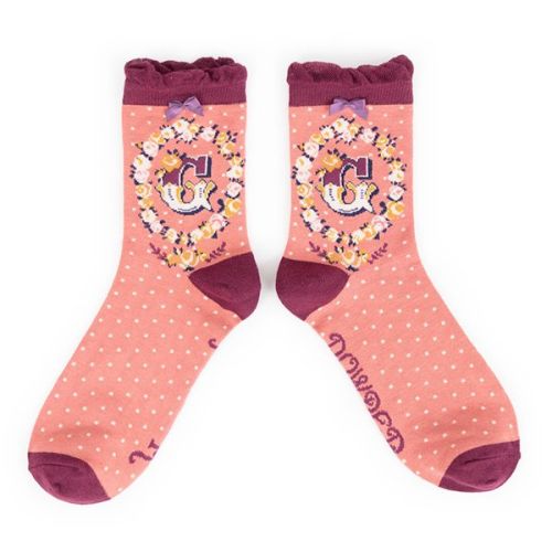 Powder Design A to Z Socks Letter G