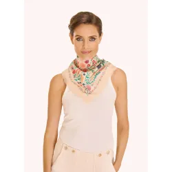 Powder Design Wild Flowers Cotton Bandana Cream