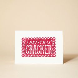 Pressed and Folded Christmas Cracker Card