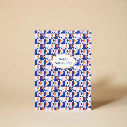 Pressed and Folded Happy Father's Day Card