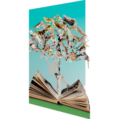 Book and Paper Tree Su Blackwell Greetings Card GC2092