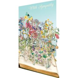 With Sympathy Book of Flowers Card GC2184