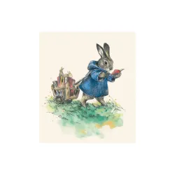 Elise Hurst Rabbit Pulling Books Greetings Card GCN515