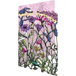 Flower Bed Happy Birthday Card GC2402