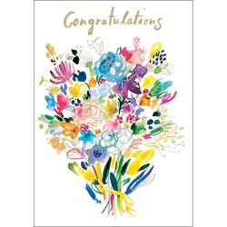 Floral Bouquet Congratulations Card GCN300