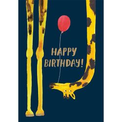 Giraffe Happy Birthday Card GCN339