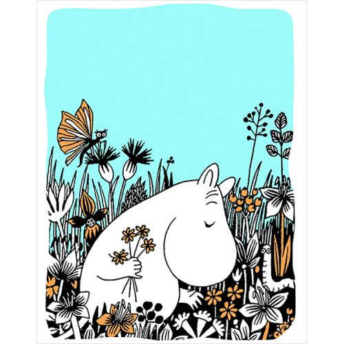 Moomin Flower Field Greetings Card GLP058