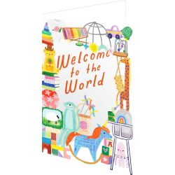 Roger La Borde Toys Welcome to the World New Baby Card GC2368