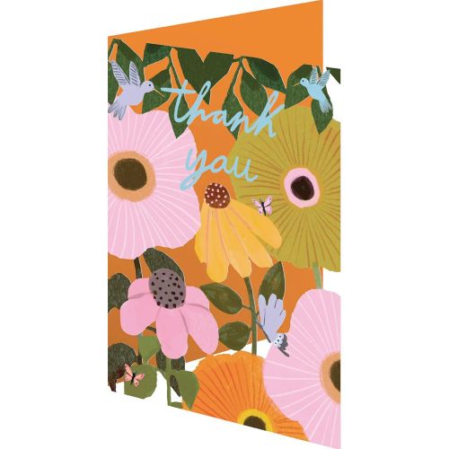 Roger La Borde Coneflower Thank You Card GC2372