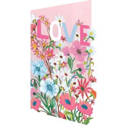 Roger La Borde Love Flower Field Greetings Card GC2359