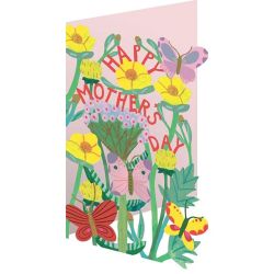 Happy Mother's Day Starflower and Butterflies Greetings Card GC2302M