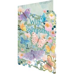 Roger La Borde Thoughtful Butterflies With Sympathy Card GC2317