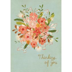 Thinking of You Floral Thoughts Greetings Card GC2144