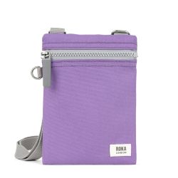 Roka Chelsea Pocket Sling Bag Recycled Canvas Imperial Purple