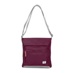 Roka Kennington B Cross Body Bag Sustainable Nylon Plum