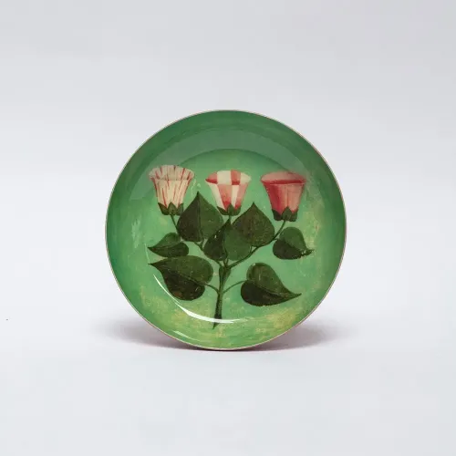 Roomytown Festival of Flowers Enamel Round Tray