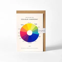 Roomytown The Study of Colour Harmony Greetings Card