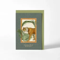 Roomytown Tiger Have a Wild Birthday Card