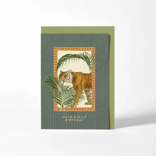 Roomytown Tiger Have a Wild Birthday Card
