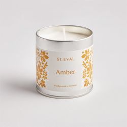 St Eval Folk Scented Candle in Tin Amber