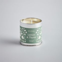 St Eval Summer Folk Scented Candle in Tin Lemon and Thyme