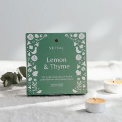 St Eval Summer Folk Tea Lights Lemon and Thyme