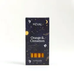 St Eval Orange and Cinnamon 6 Inch Christmas Candles Boxed