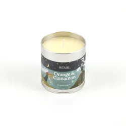 St Eval Orange and Cinnamon Scented Christmas Candle in Tin