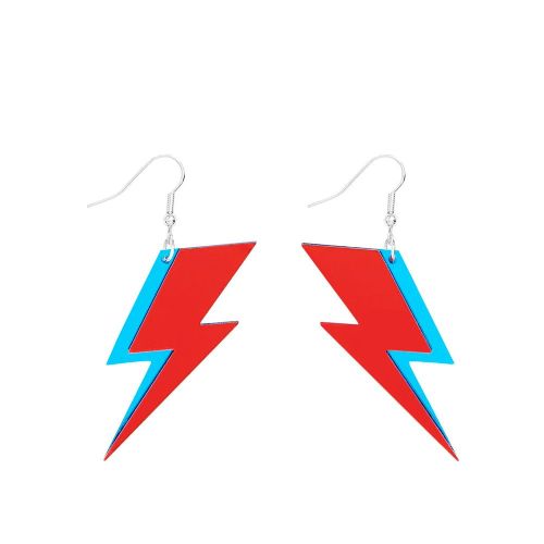 Tatty Devine Aladdin Sane Bolt Earrings Mirror Acrylic