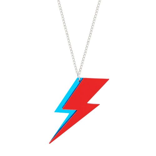 Tatty Devine Aladdin Sane Bolt Necklace Mirror Acrylic