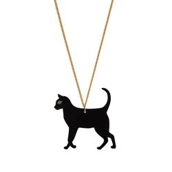 Tatty Devine Black Cat Necklace